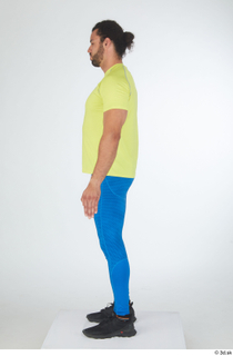  Simeon black sneakers blue leggings dressed sports standing whole body yellow t shirt 0003.jpg